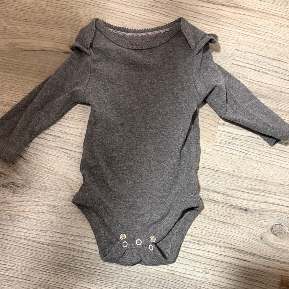 Cloud Island Charcoal Bodysuit